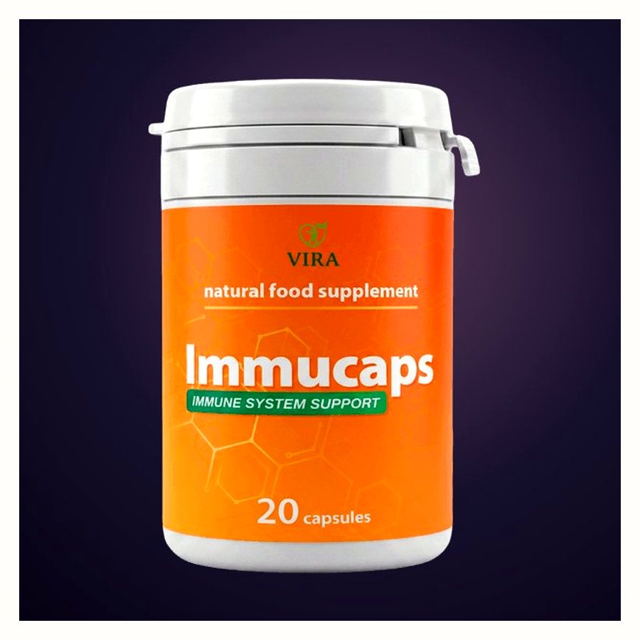 Immucaps – 20 капсули в оранжево бурканче