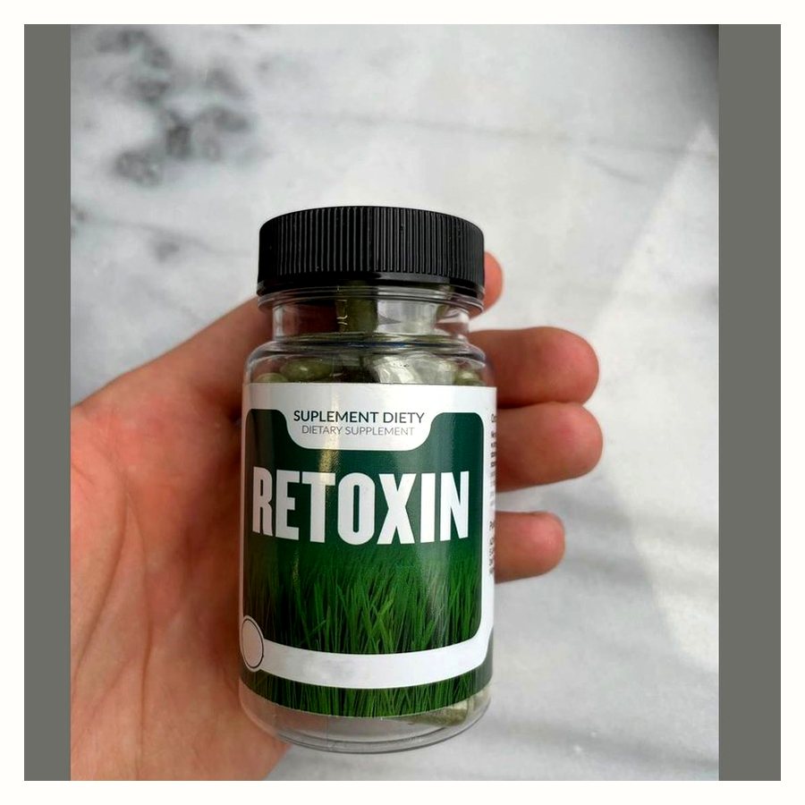 Retoxin – зелени капсули в прозрачно бурканче